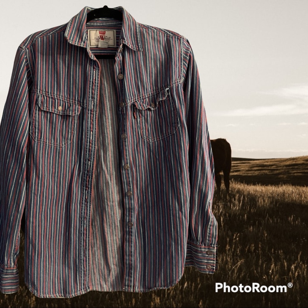 Vintage Levi striped button up